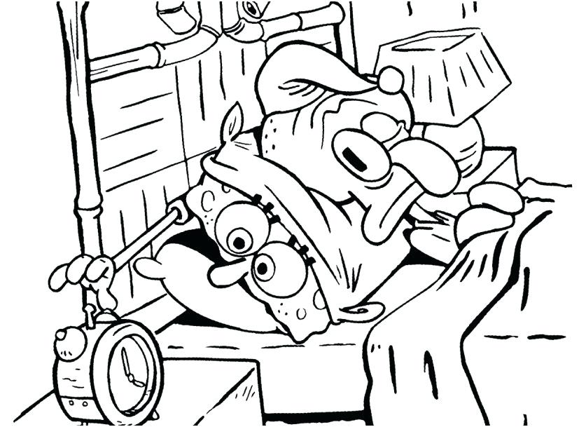 827x609 Free Printable Spongebob Coloring Pages And Coloring Pages