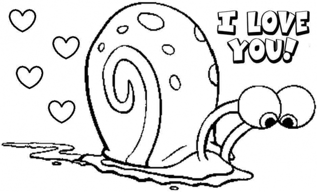 640x388 Spongebob Valentines Day Coloring Pages Spongebob Valentines Day