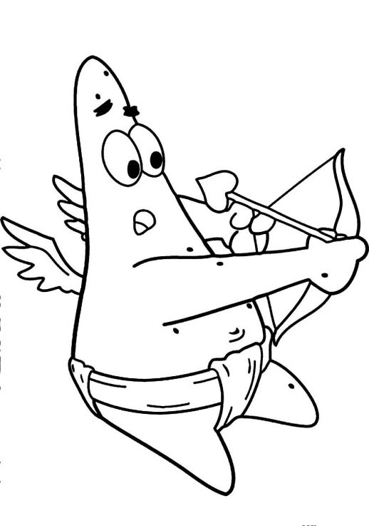 518x737 Harry Potter And Cupid On Valentine Day Coloring Pages