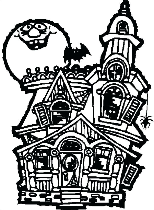 600x818 Haunted Mansion Coloring Pages Free Printable Coloring Pages