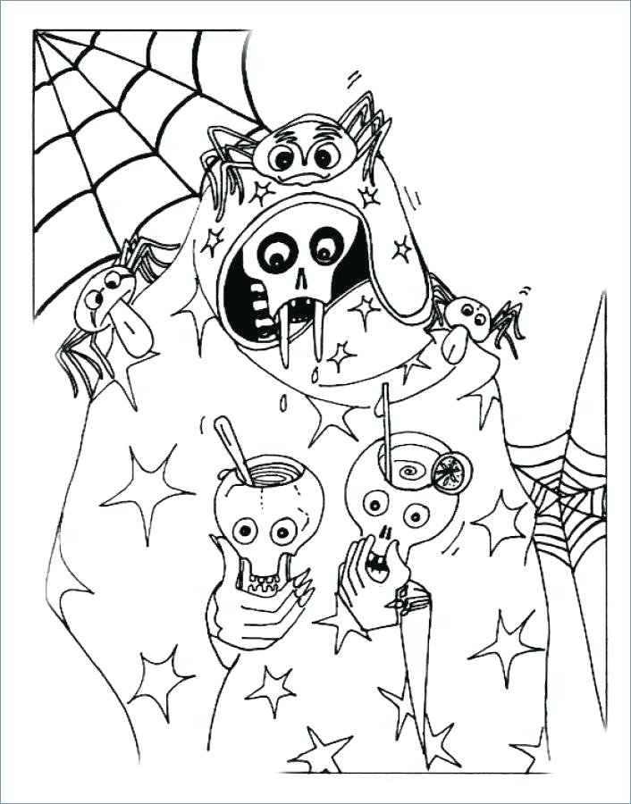 706x900 Spooky Coloring Pages Spooky Coloring Pages Spooky Ghost Coloring