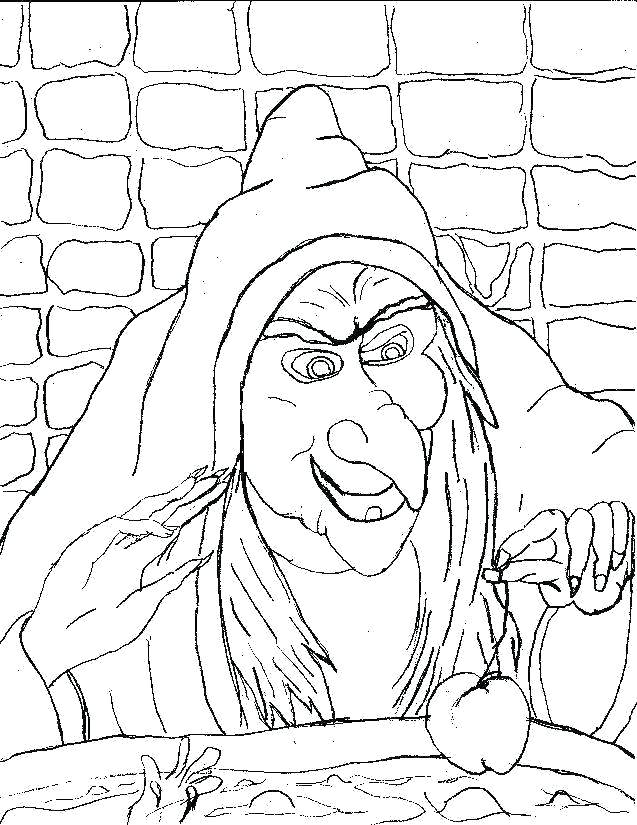 637x825 Scary Witch Coloring Pages Spooky Halloween Coloring Pages