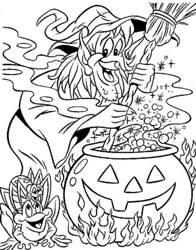 Spooky Halloween Coloring Pages Printable