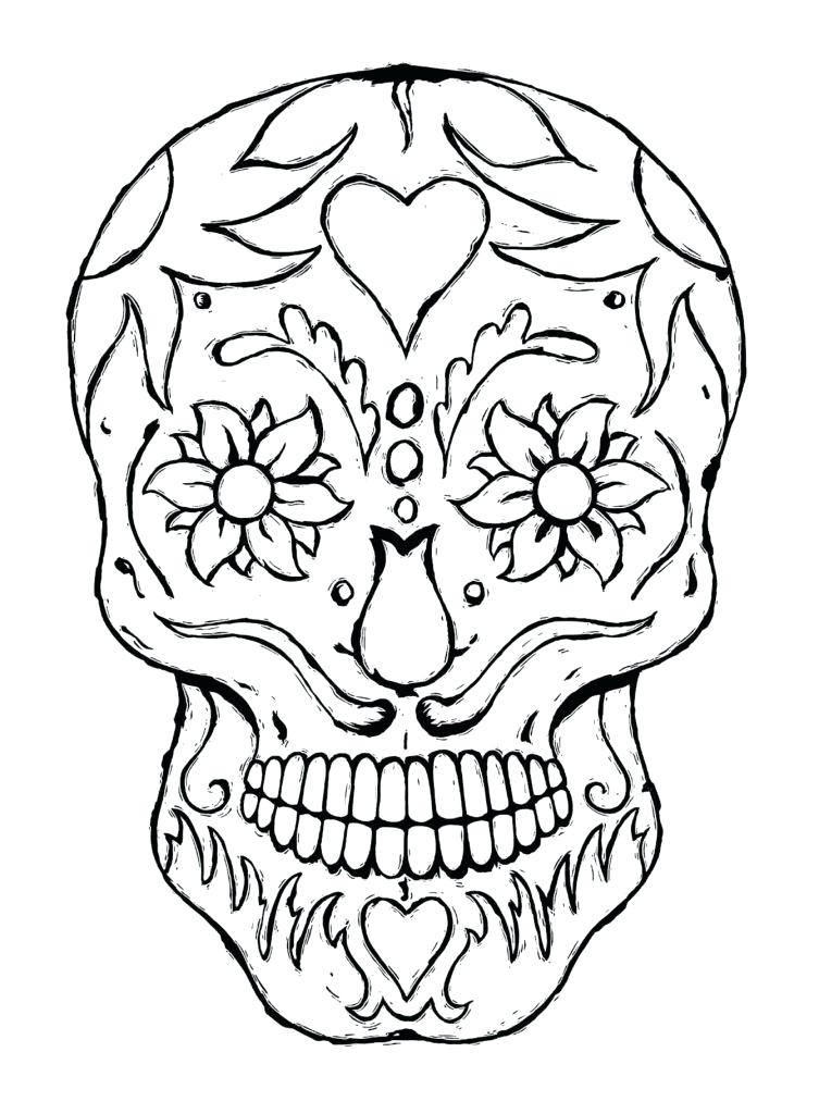 753x1024 Scary Halloween Coloring Sheets Scary Coloring Pages Printable