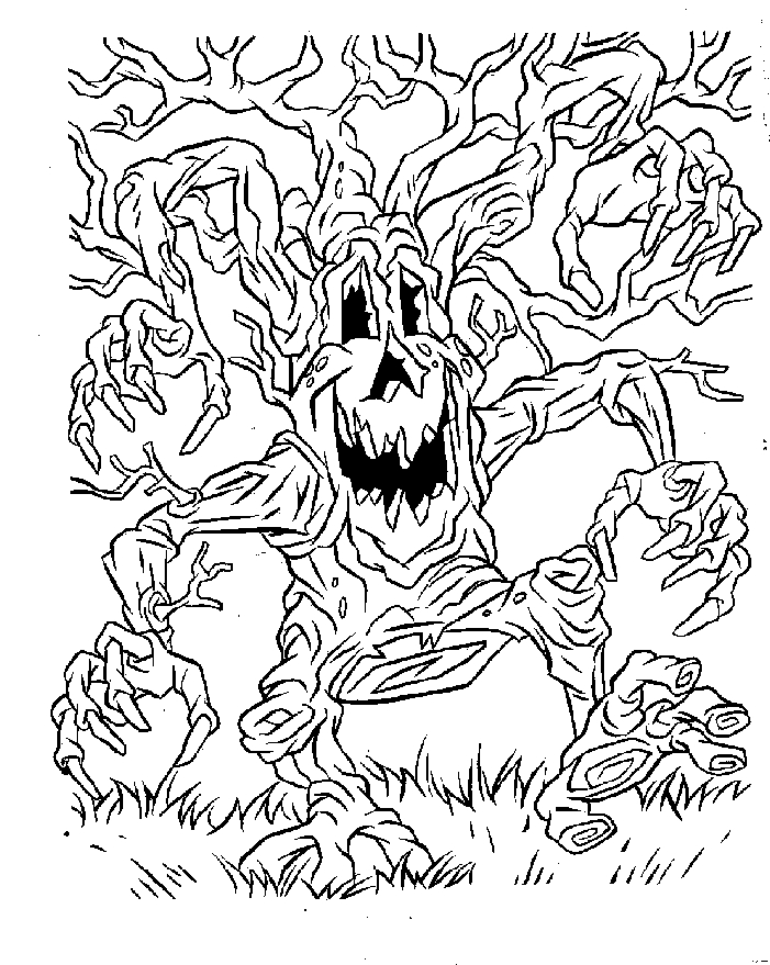 701x879 Interesting Scary Halloween Coloring Pages Printables Ideas Diy