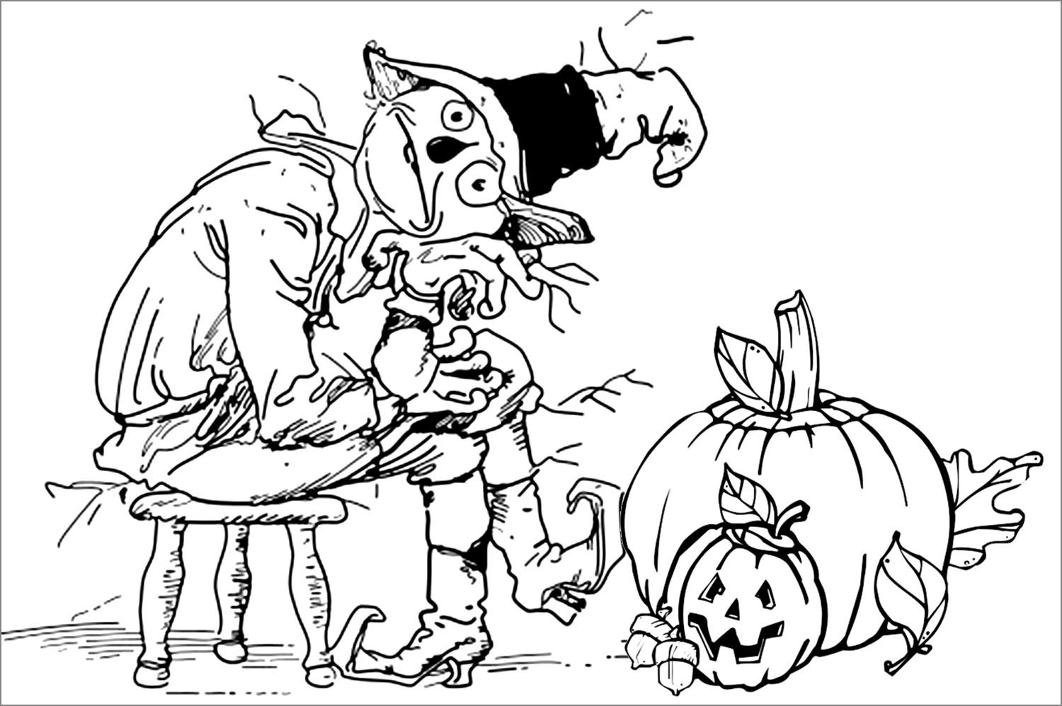 1500x998 Printable Halloween Coloring Pages For Adults Many Interesting