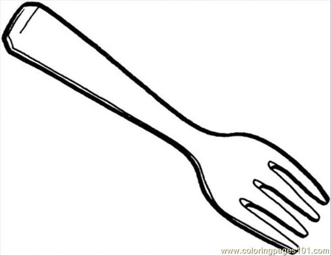 650x502 Another Fork Coloring Page