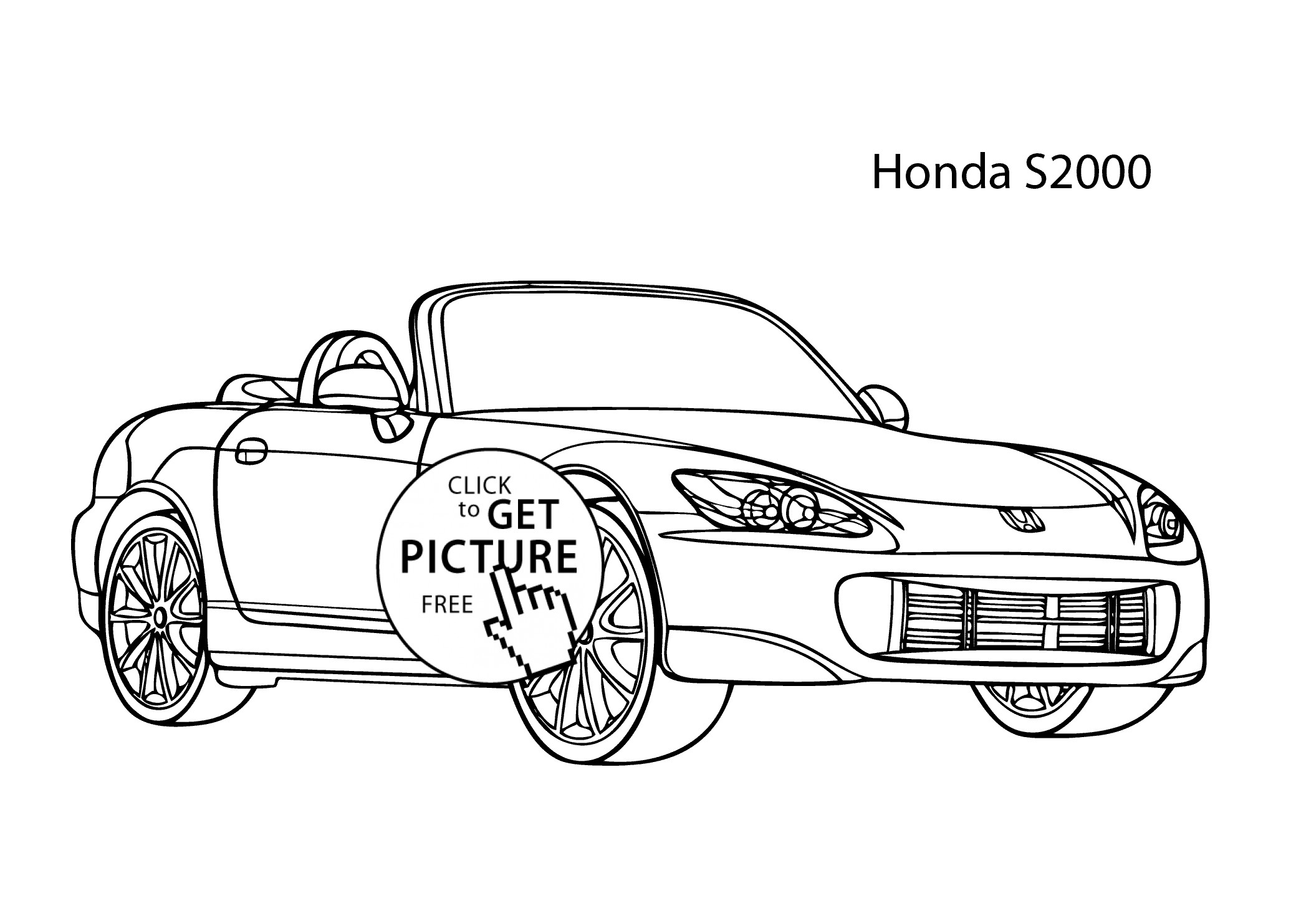 2079x1483 New Sports Car Coloring Pages Beautiful Car Honda S2000 Coloring