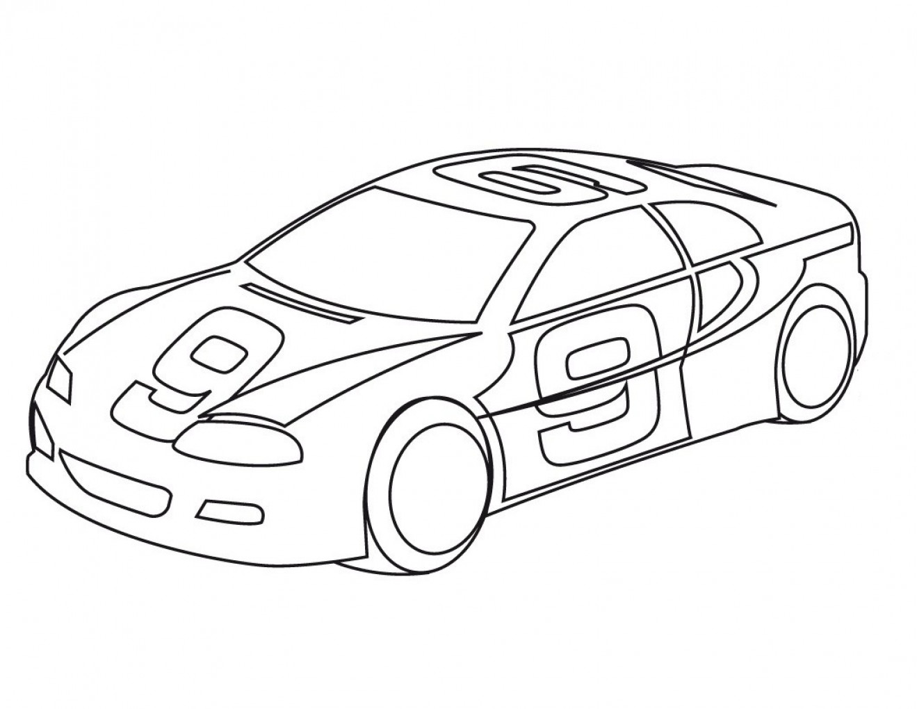 1319x1020 Sport Car Coloring Pages 14