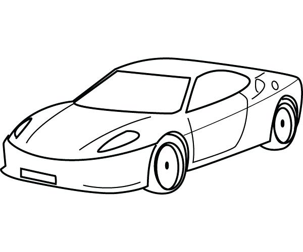 600x500 Sports Car Coloring Pages For Adults Murs