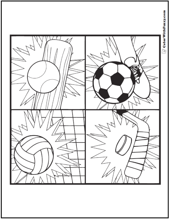 Sports Coloring Pages