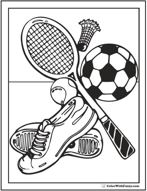 Sports Coloring Pages To Print