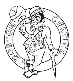 250x280 Boston Celtics Logo Coloring Page
