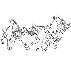 230x230 Hyena Coloring Page Colouring Pages