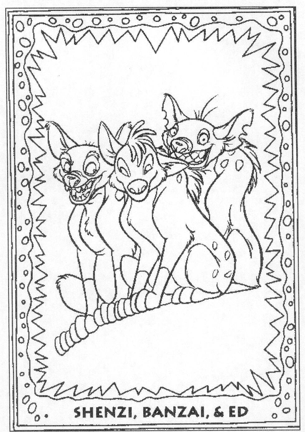 980x1386 Spotted Hyena Coloring Pages