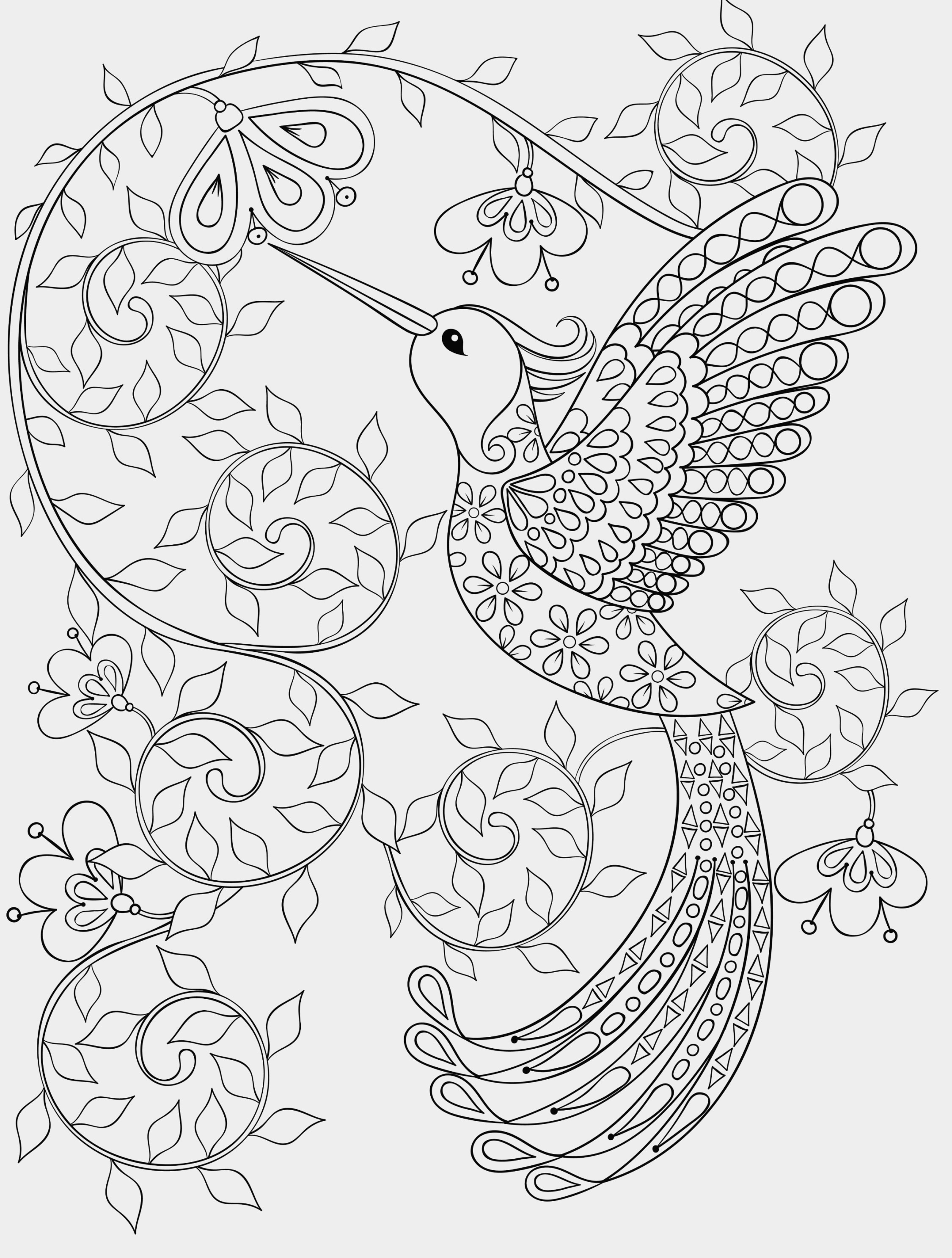 2250x2970 Inspiration Lovely Bird Coloring Pages For Adults Coloring Pages