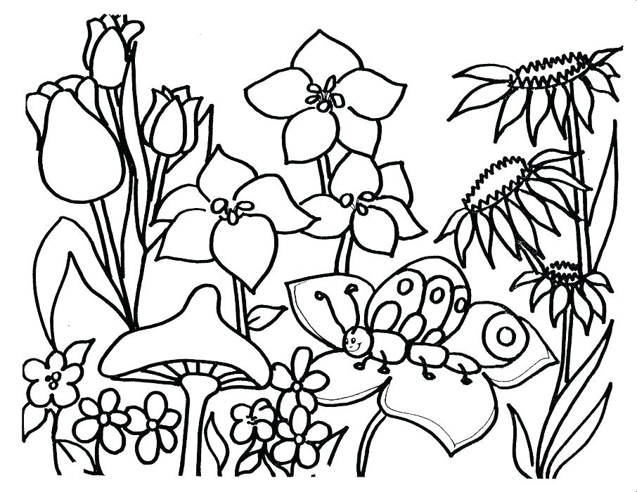 906x700 Springtime Printable Coloring Pages Happy Spring Break Coloring