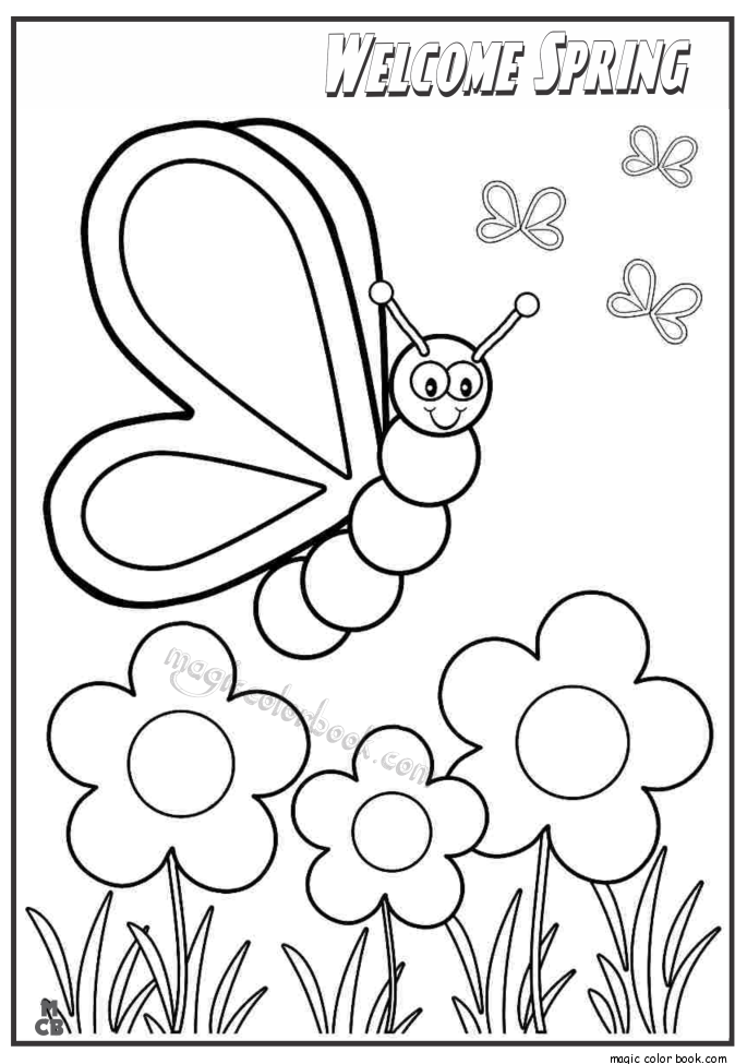 685x975 Welcome Spring Coloring Pages 02