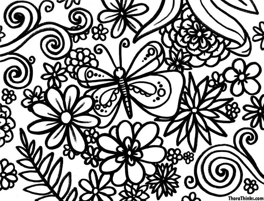 900x684 Spring Coloring Pages Spring Coloring Pages For Adults Kids