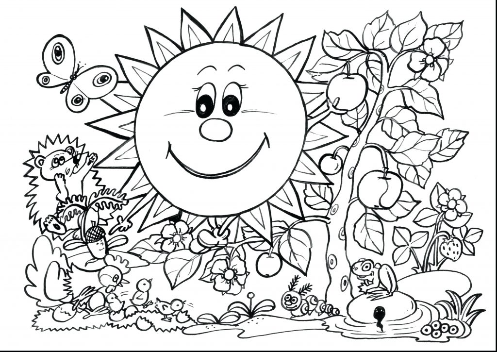 1024x725 Spring Coloring Pages For First Grade Coloring Page First Grade