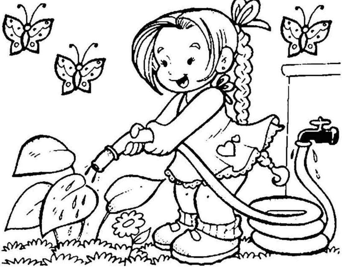1100x864 Springloring Pages Rabbit For Kids Freecolorngpages Coloring