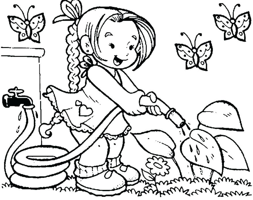 880x696 Spring Colouring Pages With Spring Street Colouring Page Spring