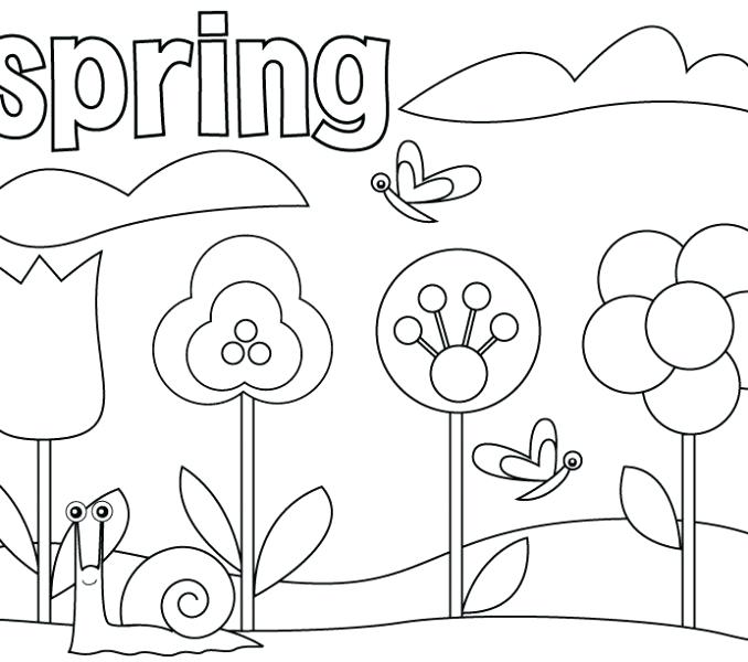 678x600 Preschool Coloring Pages Coloring Pages For Preschoolers Spring