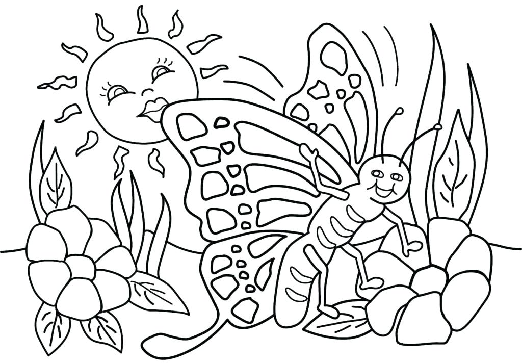 1024x712 Spring Coloring Page Free Spring Coloring Pages For Preschoolers