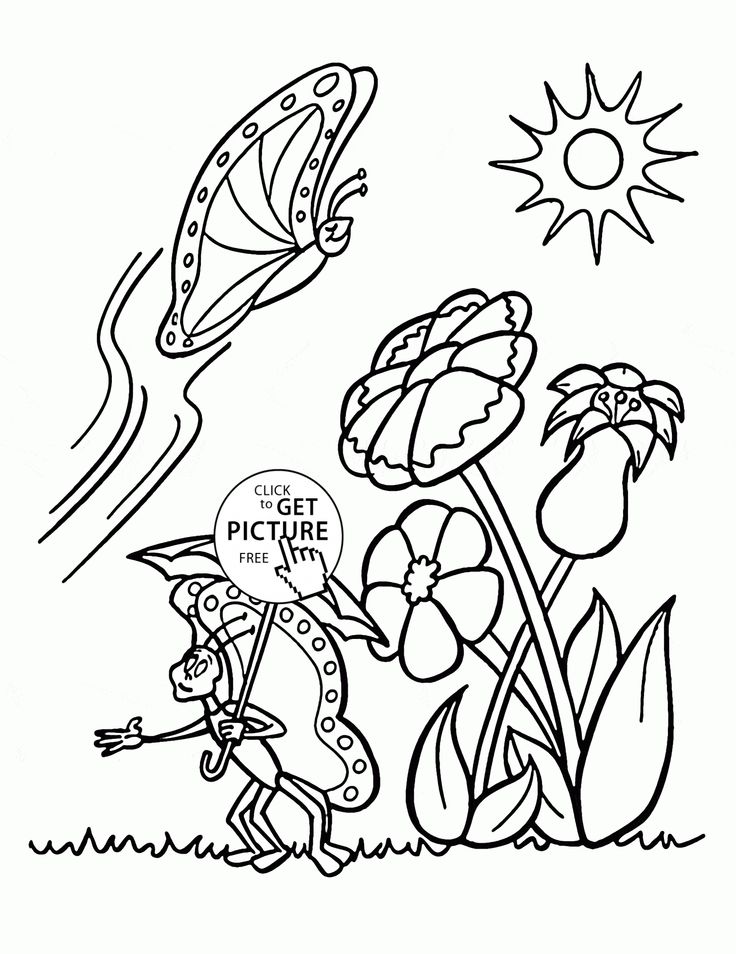 Spring Coloring Pages For Toddlers