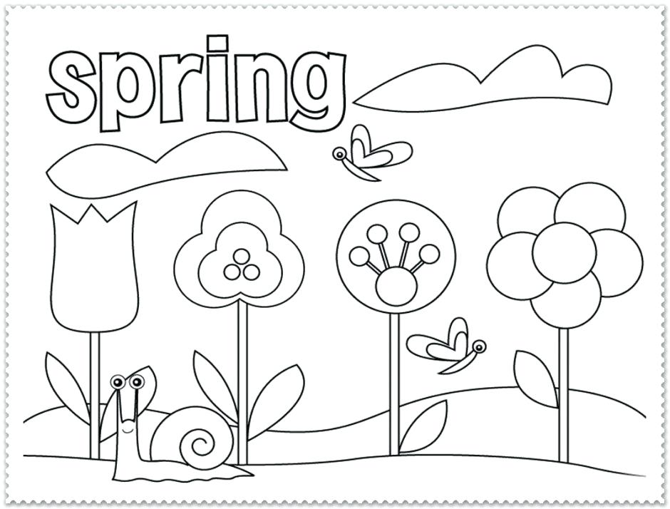 940x714 Spring Coloring Pages For Second Graders Free It Spring Coloring