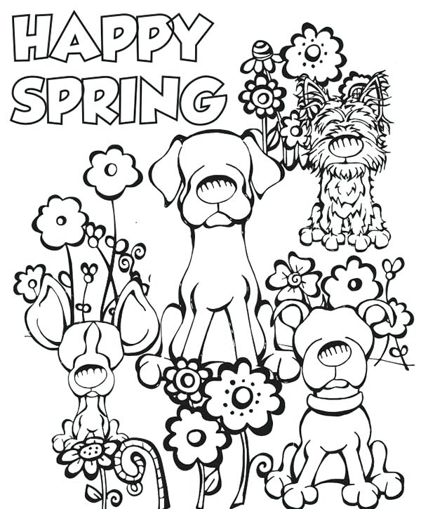 600x725 Lovely Spring Coloring Page For Spring Bouquet Colouring Page 65
