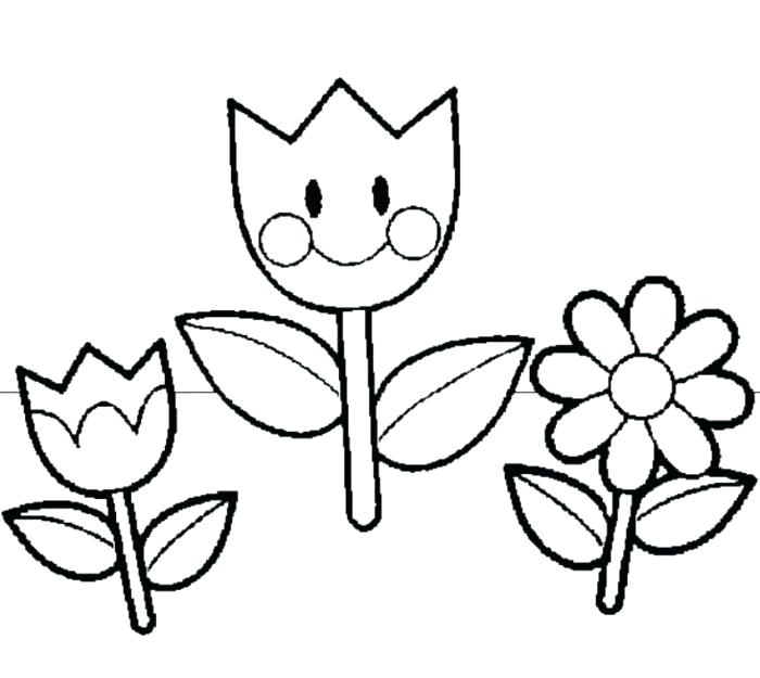 700x625 Spring Flowers Coloring Pages Coloring Pages For Spring Flowers