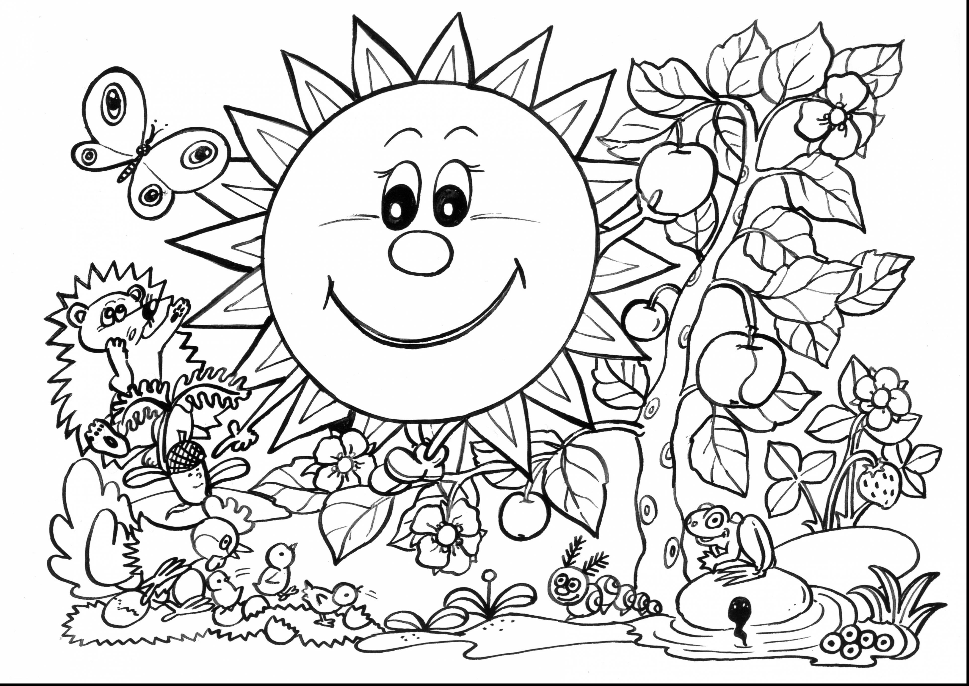 3858x2732 Spring Flowers Coloring Pages For Kids New Spring Rainbow Coloring