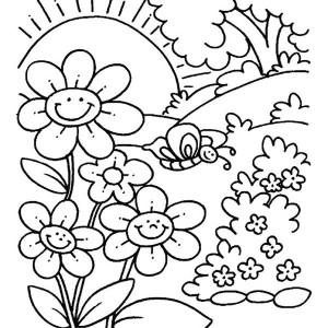 300x300 Type Of Spring Flower Spectacular Spring Flowers Coloring Pages