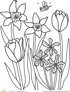 236x308 Flower Page Printable Coloring Sheets Spring Coloring Pages