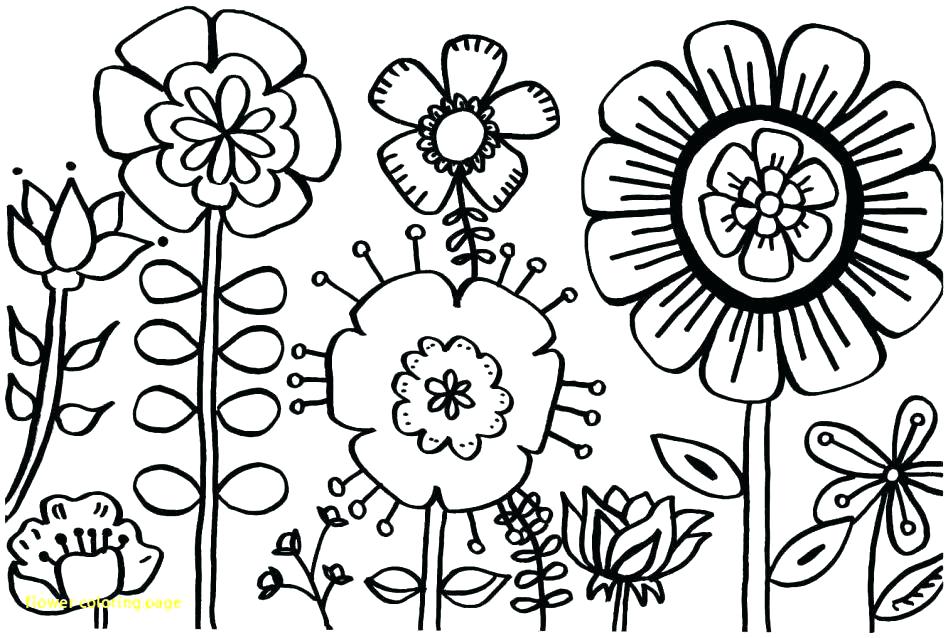 948x638 Flower Coloring Pages Printable Coloring Pages With Flowers