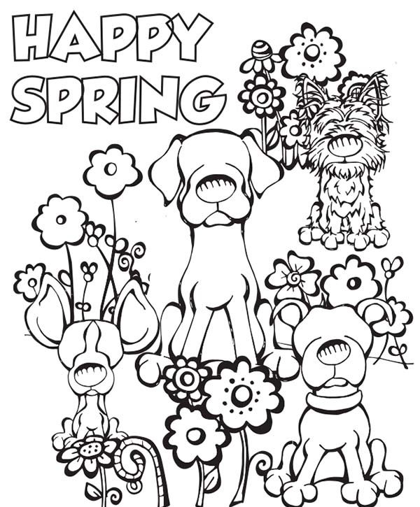 600x725 Printable Spring Coloring Pages Happy Coloring Pages Printable