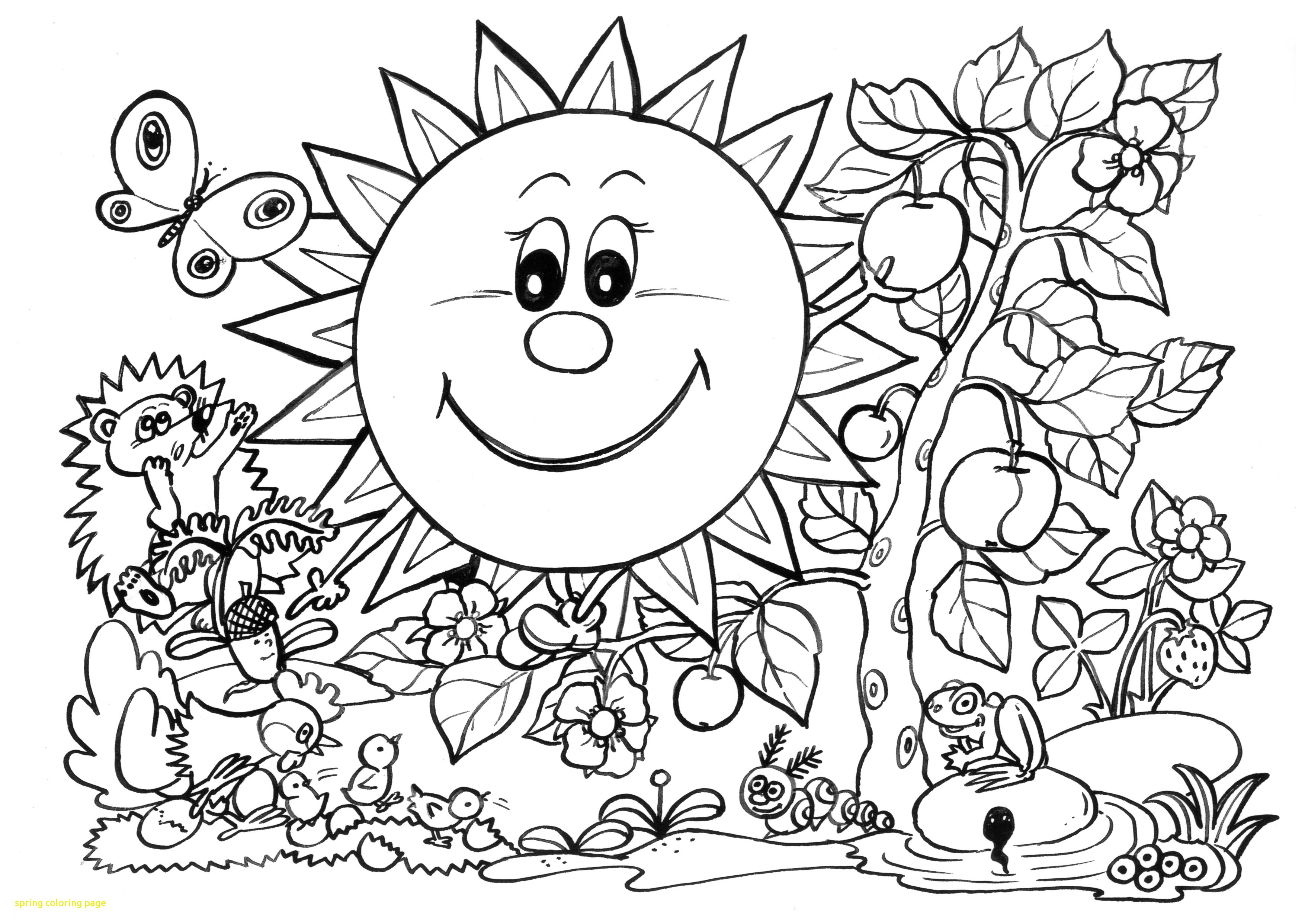 3508x2484 Springtime Coloring Pages Spring Free Coloring Pages Spring Photo