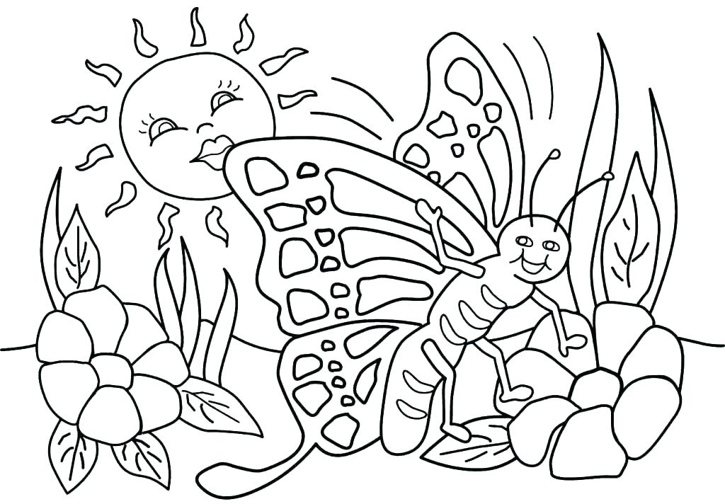 1024x712 Summer Coloring Pages For Kids Free Printable Coloring Pages
