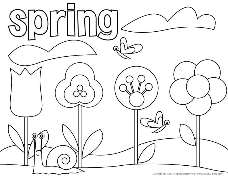 792x612 Modern Ideas Spring Coloring Pages Printable Free Printable Spring