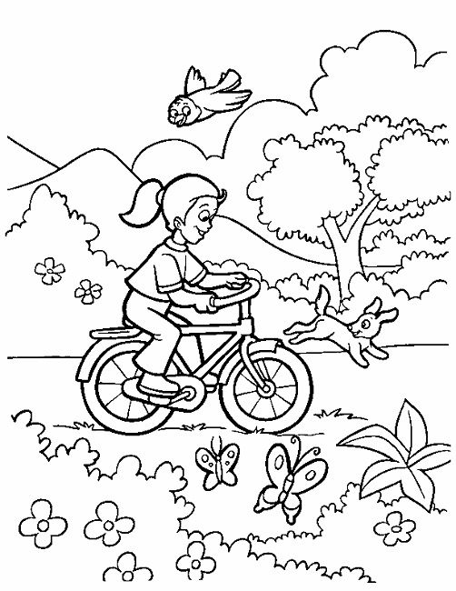 Spring Season Colouring Pages