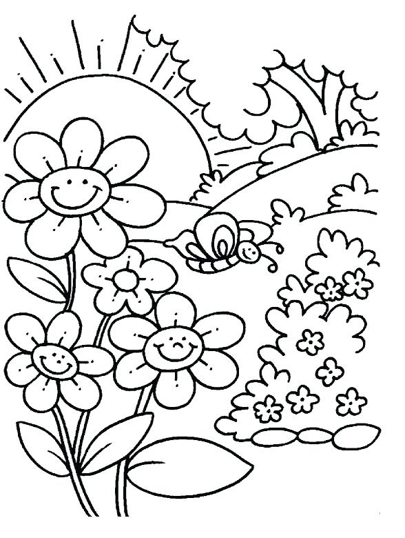 588x780 Free Printable Spring Coloring Pages With Free Printable Spring