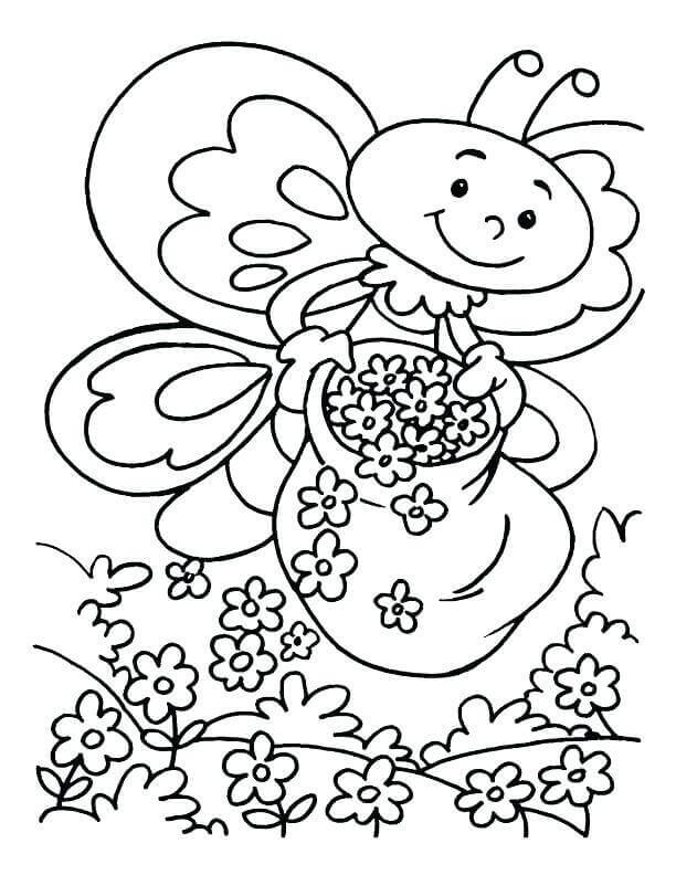Spring Themed Coloring Pages