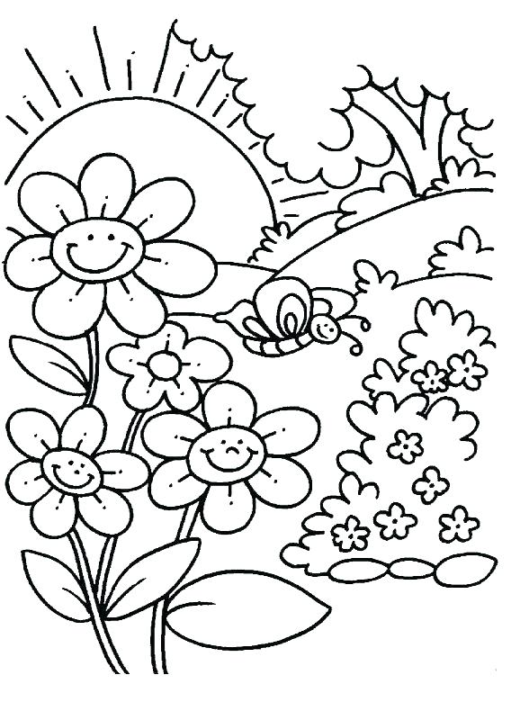 588x780 Spring Pictures Coloring Pages Spring Coloring Pages Spring