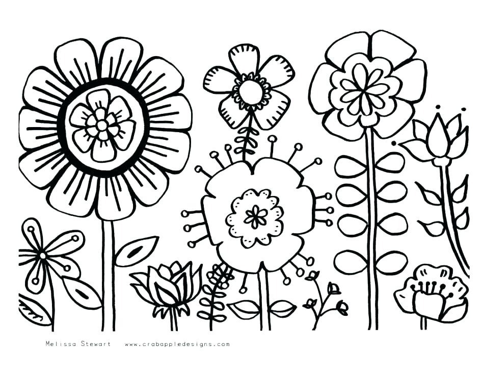948x731 Springtime Coloring Pages
