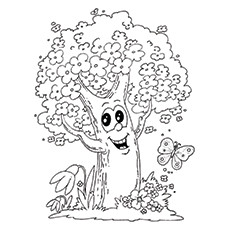 230x230 Coloring Pages Of Spring Trees New Tree