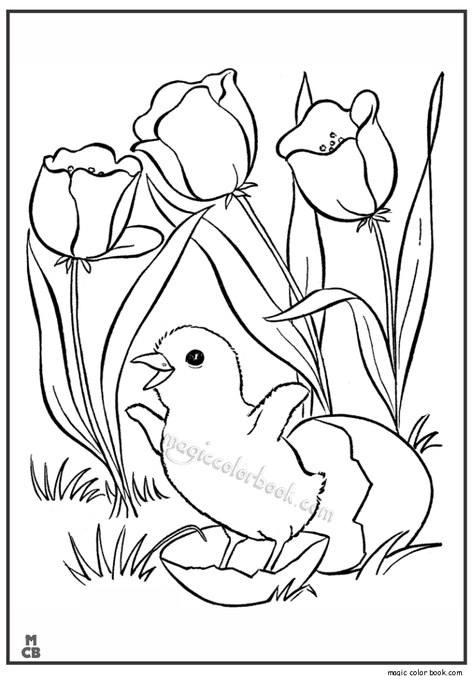685x975 Welcome Spring Coloring Pages