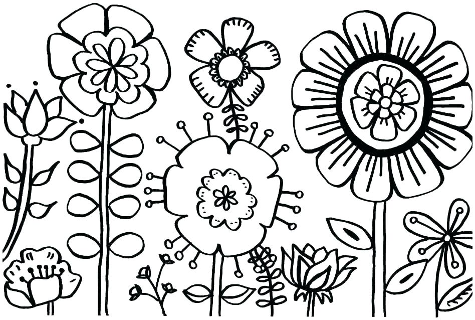 948x638 Coloring Pages For Preschool Related For Free Spring Coloring