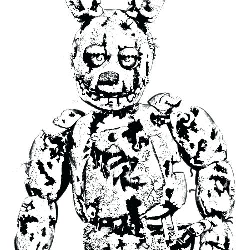 500x500 Foxy Coloring Coloring Phantom Foxy Coloring Pages