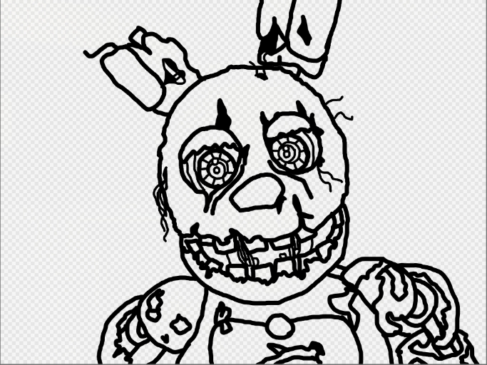 683x512 Spring Bonnie Coloring Pages Springtrap Coloring Page